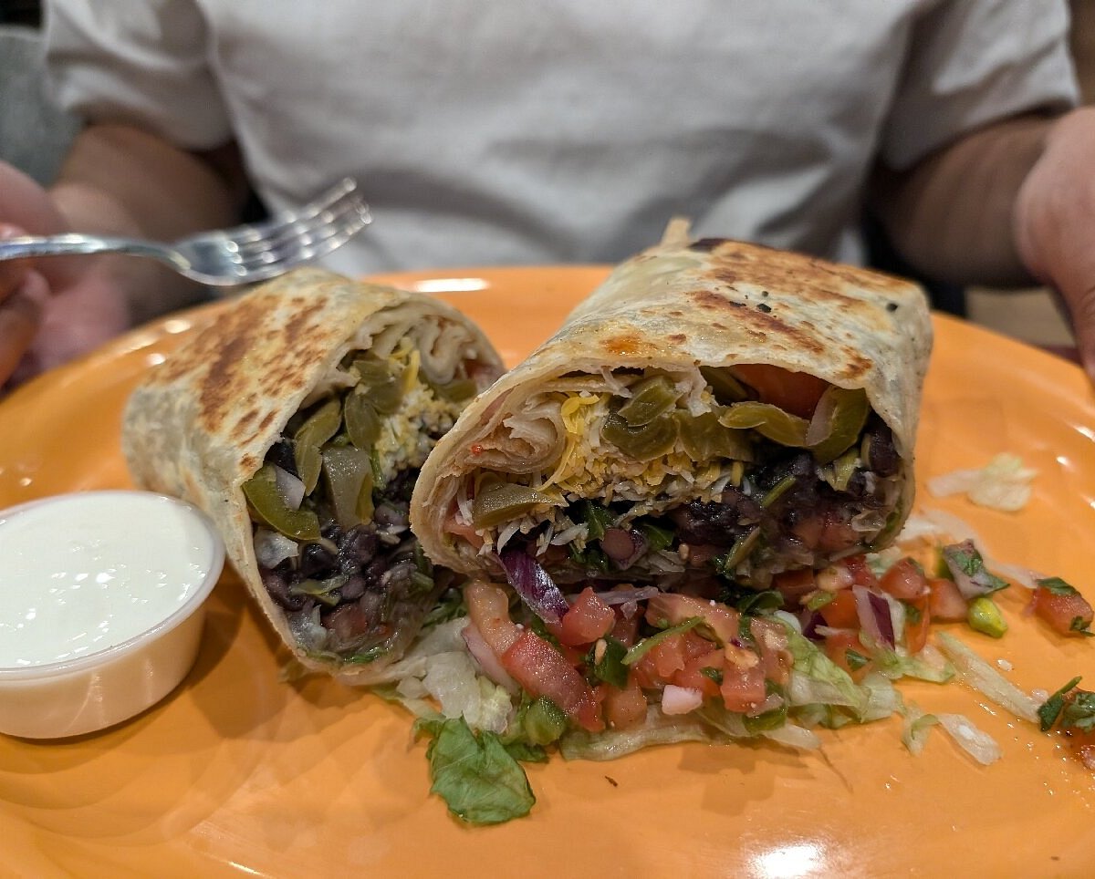 Tortas de Fuego signature dishes Carne Asada BurritoTaco GrandePollo Asado Burrito
